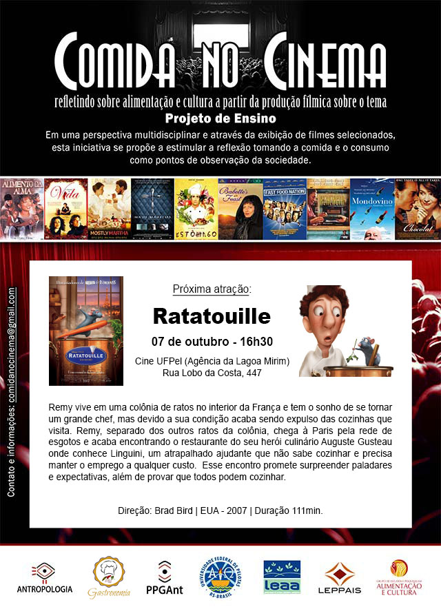 \"Cartaz-CominanoCinema-Ratatouille\"